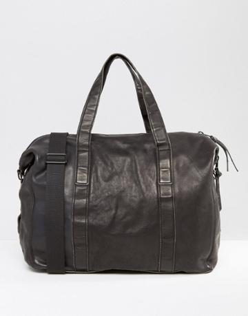 Allsaints Leather Carryall Bag - Black