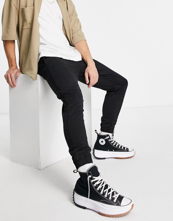 Pull & Bear Chino Sweatpants In Black