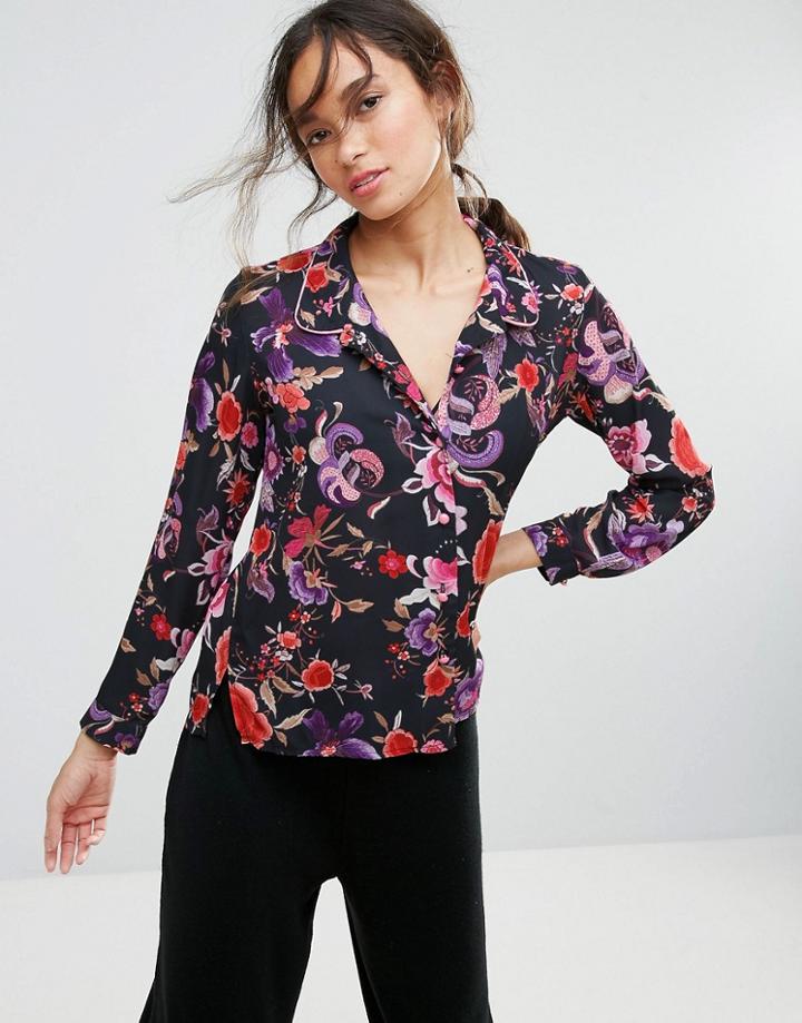 Love Floral Shirt - Black