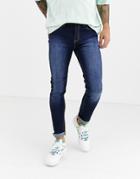 Another Infleunce Skinny Noa Jeans In Indigo-navy