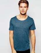 Selected Homme Longline T-shirt - Blue