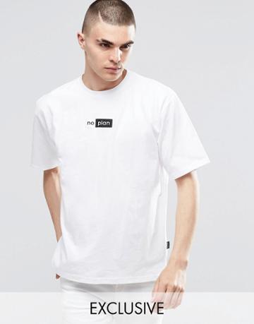 Don't Ask My Plan Logo T-shirt - White
