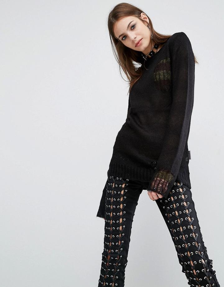 Tripp Nyc Reversible Sweater - Black