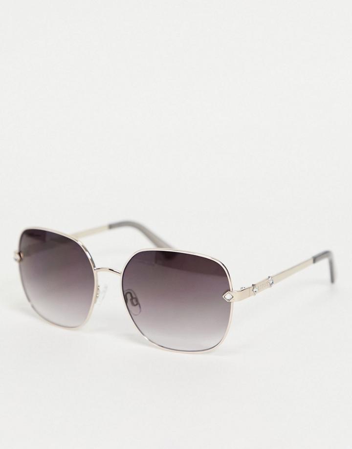 Lipsy Glamour Oversized Sunglasses-gold