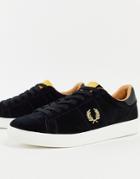 Fred Perry Spencer Suede Sneakers In Black
