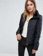 Vero Moda Panel Detail Padded Jacket - Black