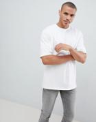 Only & Sons Oversized T-shirt In Heavy Cotton - White