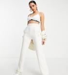 Puma Tailoring Straight Leg Pants In Off White - Exclusive To Asos
