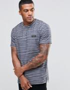 Nicce London Striped T-shirt - Navy