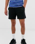 Asos Design Mesh Shorts In Shorter Length In Black - Black