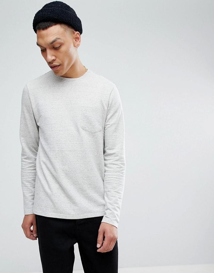 Common People Stripe Long Sleeve Top - White