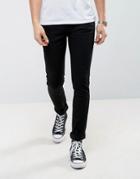 Nudie Jeans Co Skinny Lin Jeans In Black - Black