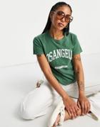 Topshop La Tee In Green