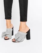 Kg By Kurt Geiger Jessie Heeled Mules - Gray