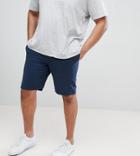 D-struct Plus Elastic Waist Shorts - Navy
