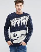Bellfield Holidays Sweater - Navy