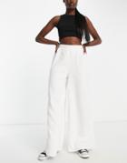 Urban Thread Wide Leg Beach Pant In White Stripe Print