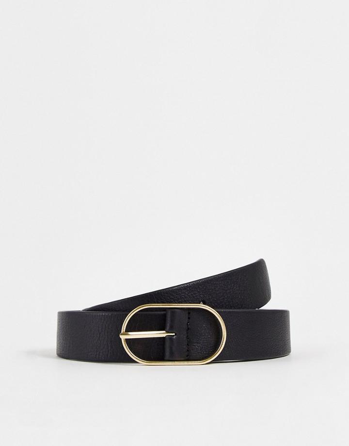 Urbancode Leather Belt In Black
