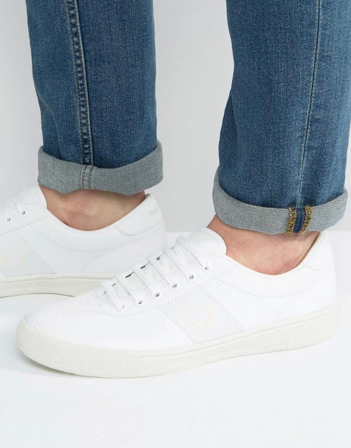 Fred Perry Authentic Leather Sneakers - White