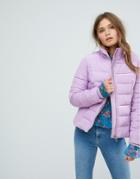 Miss Selfridge Padded Jacket - Purple