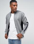 Polo Sport Logo Zipthru Track Top In Gray - Gray