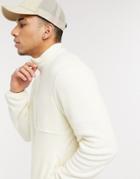 Jack & Jones Originals Fleece With Panel In Off White-neutral