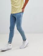New Look Skinny Jeans In Blue Wash - Blue
