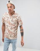 Systvm Camo Revere Collar Shirt - Beige
