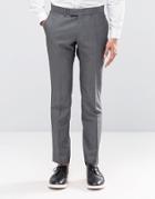 Ben Sherman Camden Super Skinny Charcoal Tonic Suit Pants - Gray