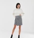 Esprit Checked Flare Mini Skirt