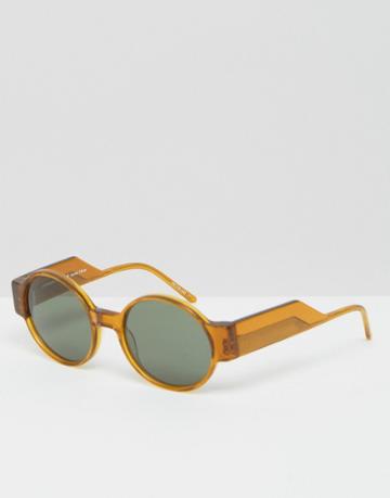 Kaibosh Untamed Round Sunglasses - Yellow