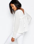Vila Tie Back Swing Top - Ivory