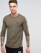 11 Degrees Logo Long Sleeve T-shirt - Green