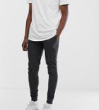 Asos Design Tall Skinny Sweatpants In Charcoal - Gray
