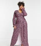In The Style Plus X Jac Jossa Wrap Midi Dress In Multi