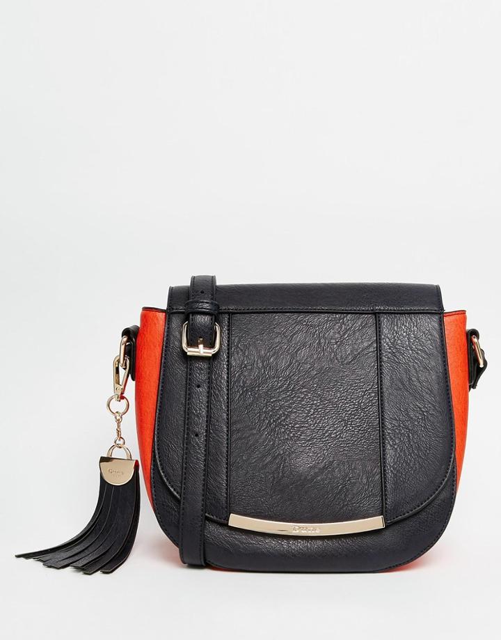 Dune Color Block Saddle Bag - Navy