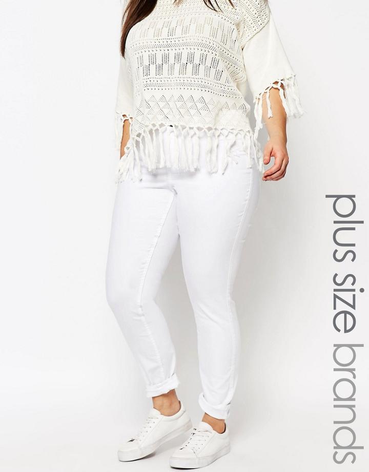 Junarose Skinny White Jean - White