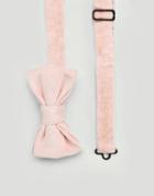 Devils Advocate Light Pink Velvet Bow Tie - Pink
