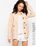 Vero Moda Petite Utility Trench - Pink