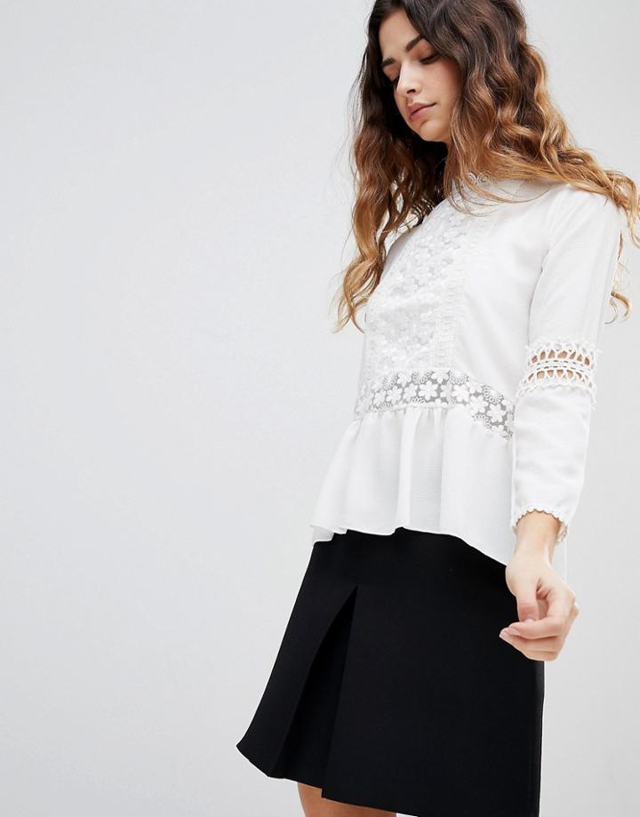 Zibi Crochet Blouse - Cream