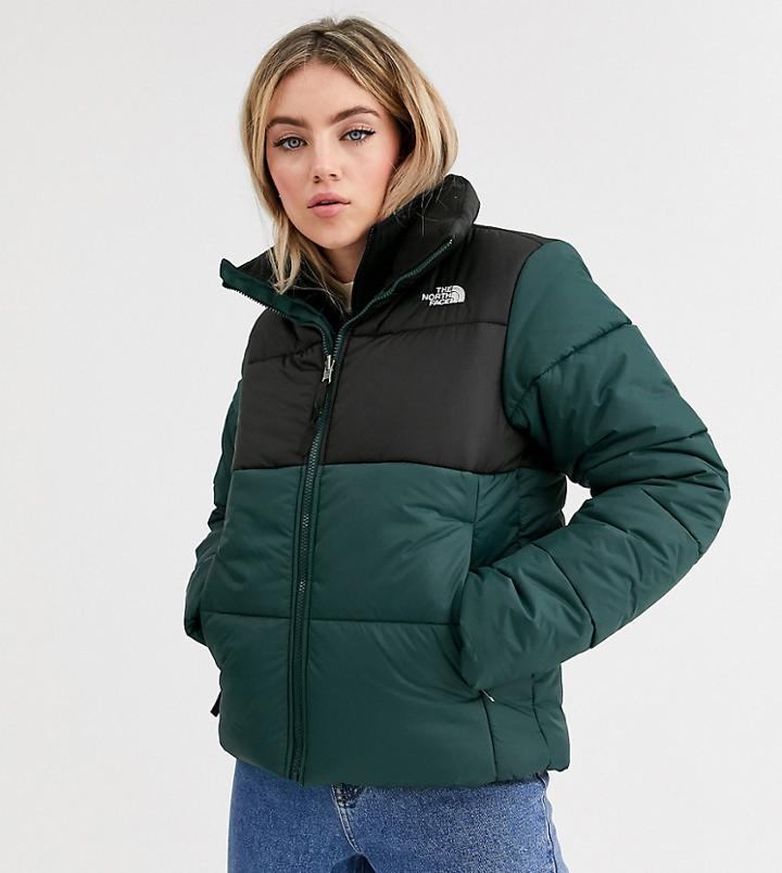 The North Face Saikuru Puffer Jacket In Green