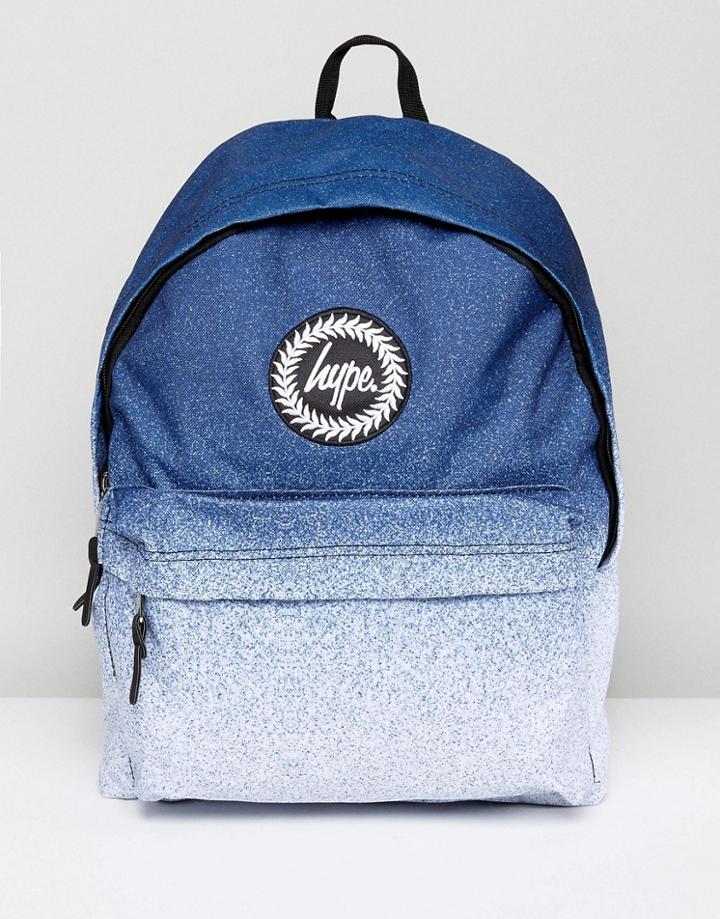 Hype Backpack In White Speckle Fade - White