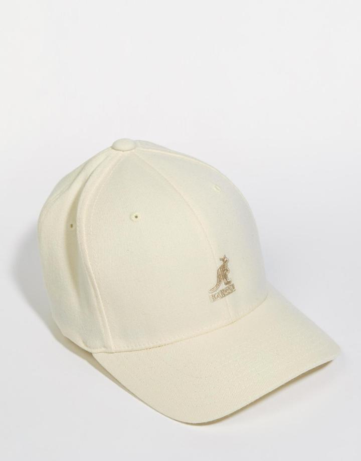 Kangol Wool Flex Fit Baseball Cap - White