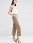 Asos Tapered Pant With Piping Detail - Sand