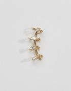 Asos Occasion Station Jewel Ear Cuff - Clear