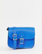 The Leather Satchel Company Single Buckle Medium Cross Body Bag - Blue