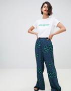 2ndday Wide Leg Pants In Multi Leopard Print - Multi