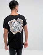 Night Addict Back Print T-shirt - Black