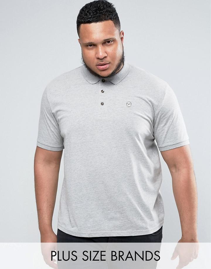 Le Breve Plus Slim Fit Polo Shirt - Gray