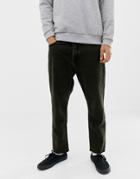Cheap Monday Tapered Cropped Fit Jeans In Black And Yellow Tint - Blue